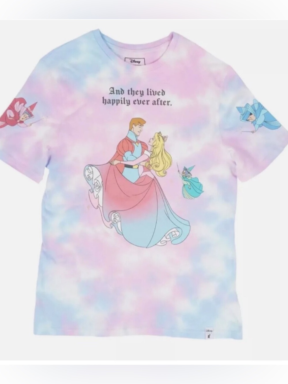 Loungefly Disney Sleeping Beauty Aurora Pastel Tie Dye T-Shirt 2X